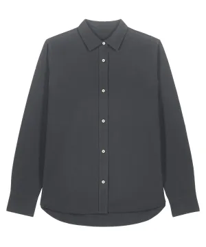 Organic Cotton Oxford Long Sleeve Shirt: Womens