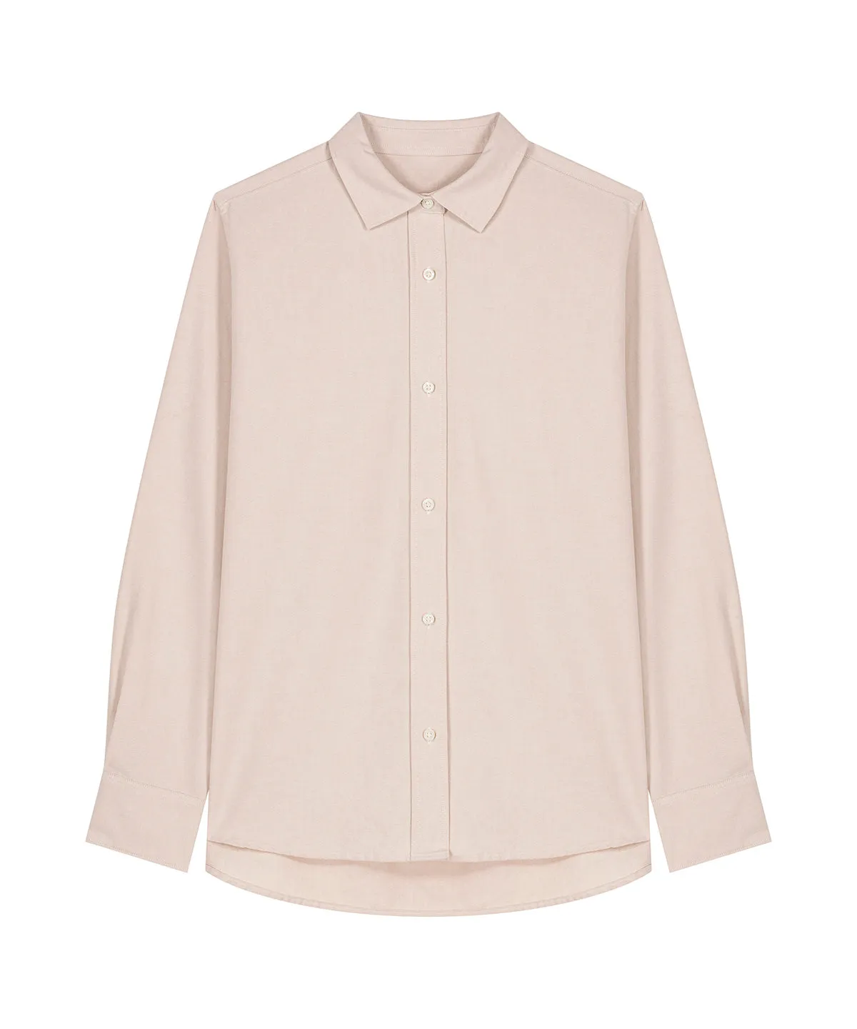 Organic Cotton Oxford Long Sleeve Shirt: Womens
