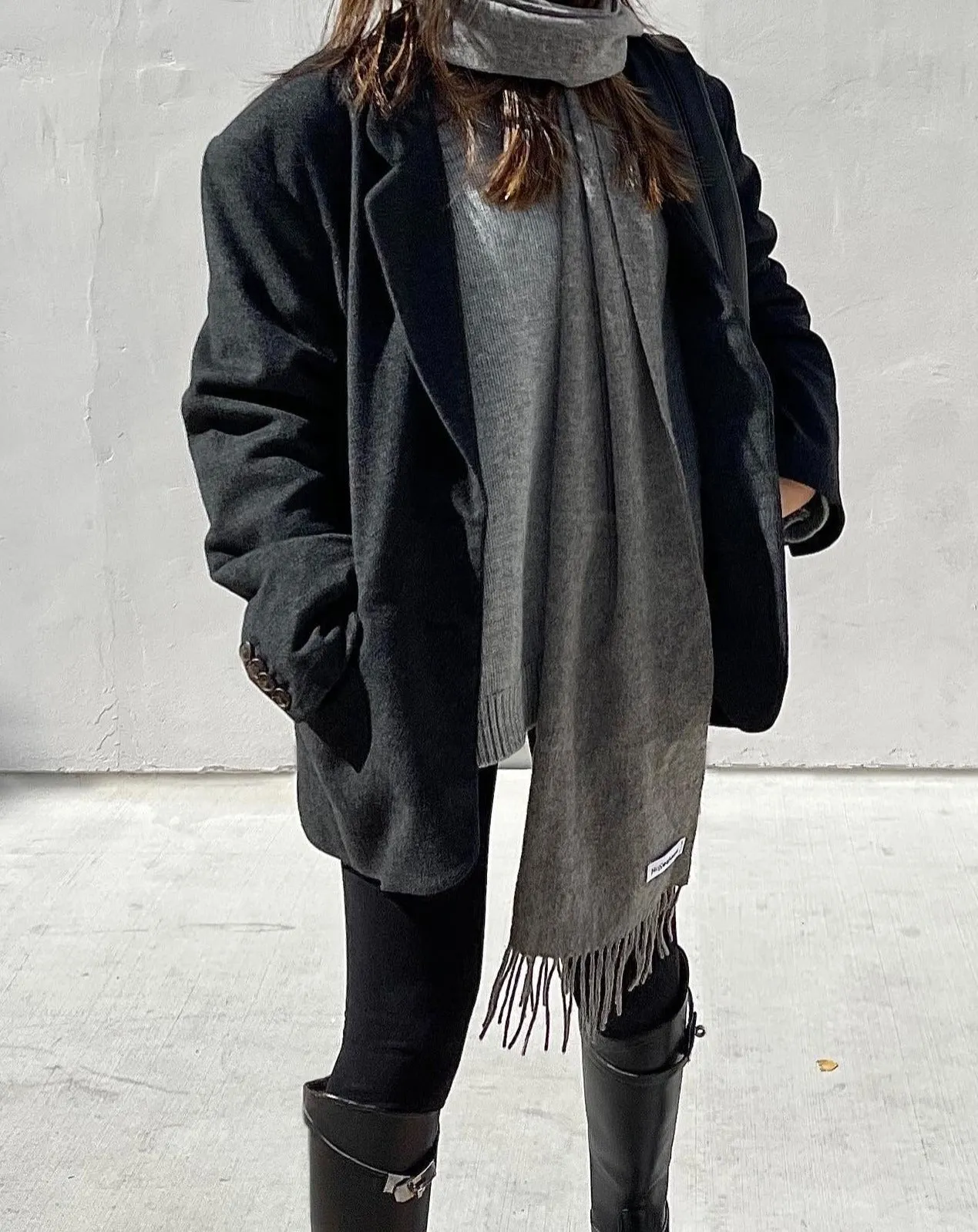 Oversized Wool Cashmere Blazer
