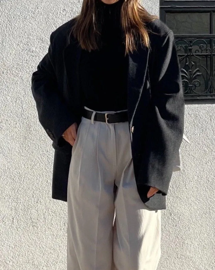 Oversized Wool Cashmere Blazer