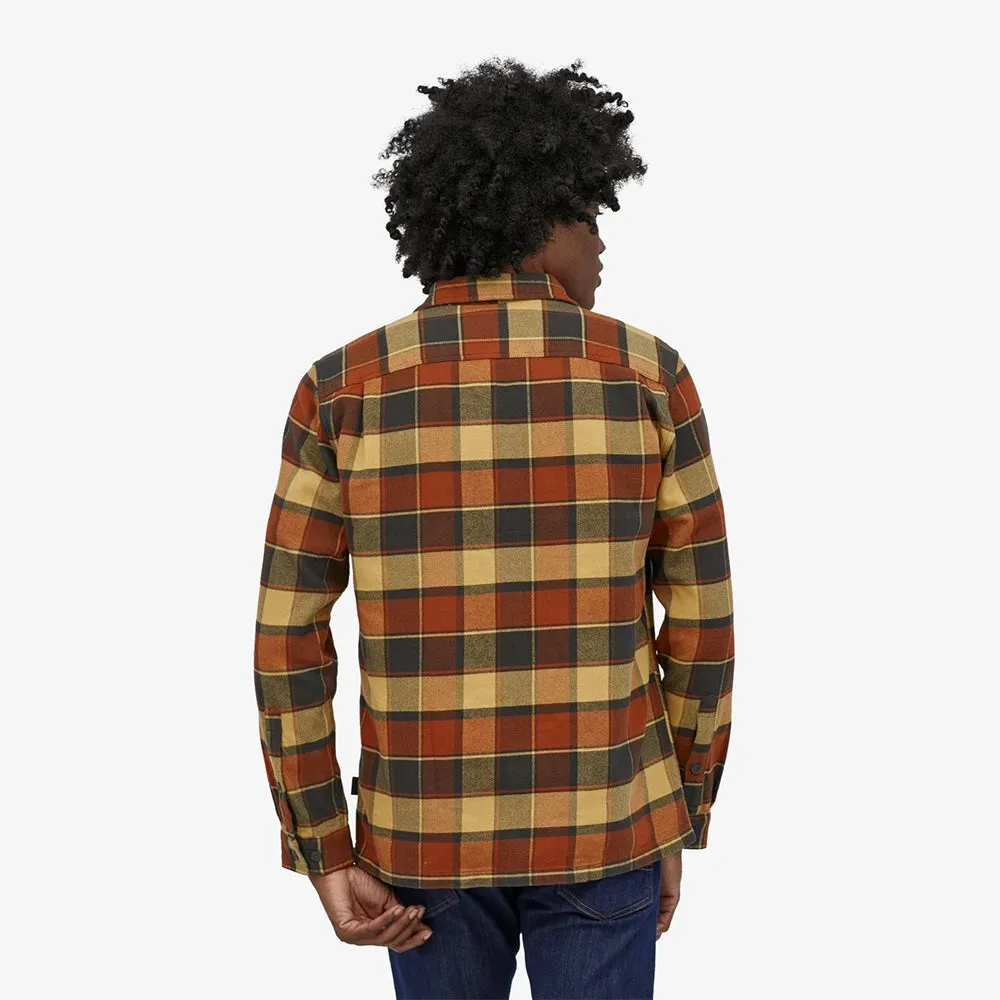Patagonia Fjord Flannel Long Sleeved Shirt - Burnished Red
