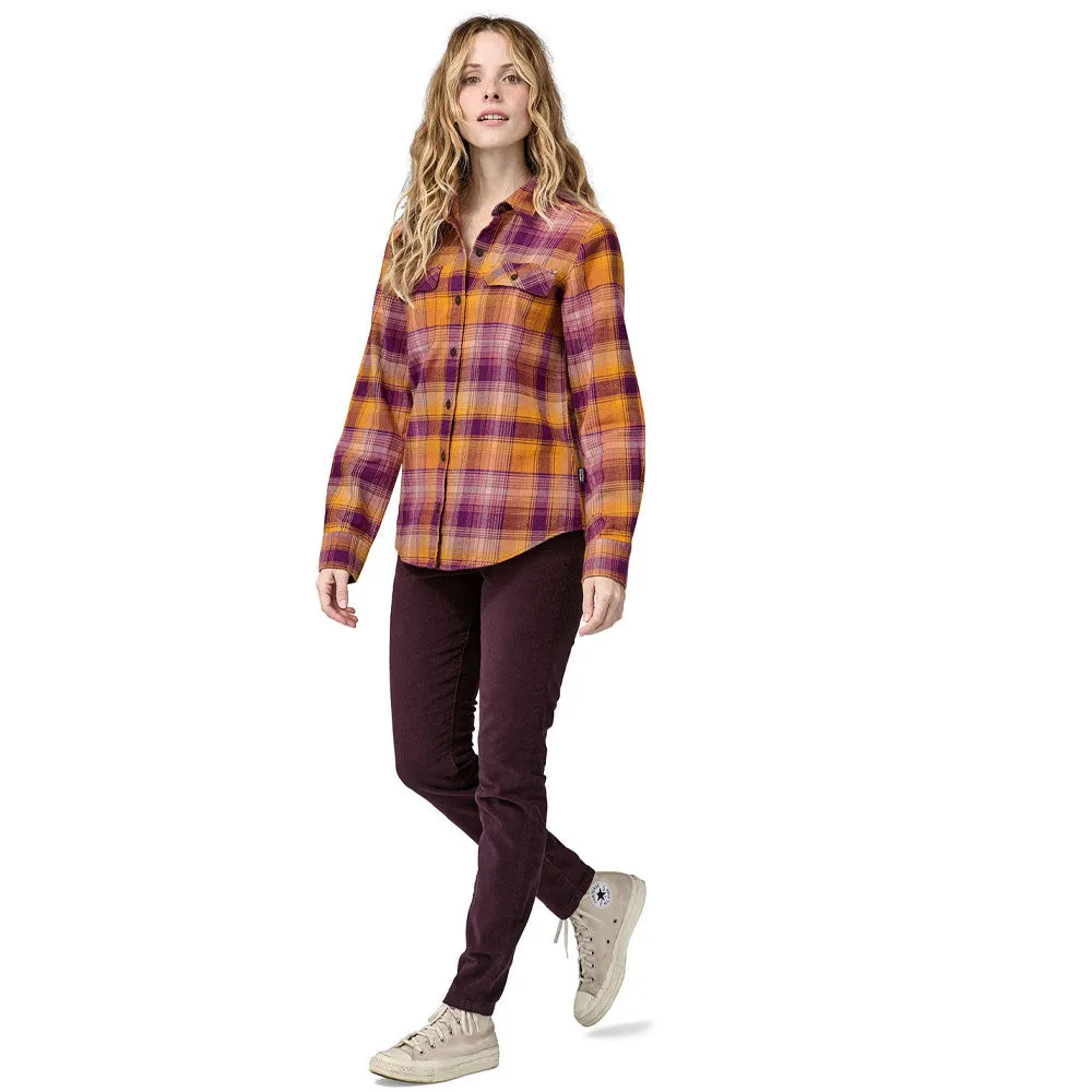 Patagonia Womens Long Sleeve Organic Cotton Fjord Flannel Shirt