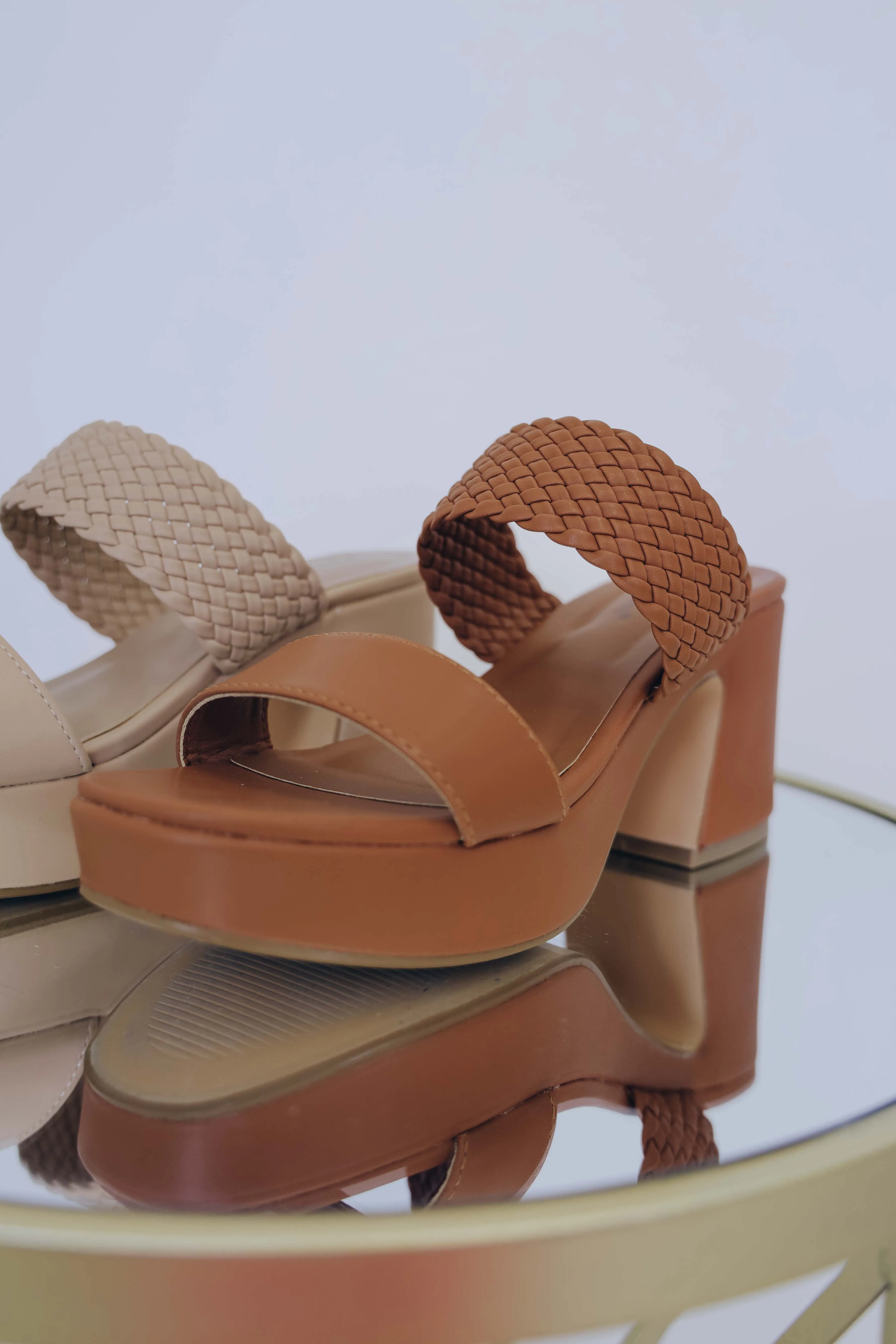 Phoebe Faux Leather Platform Sandal -2 Colors