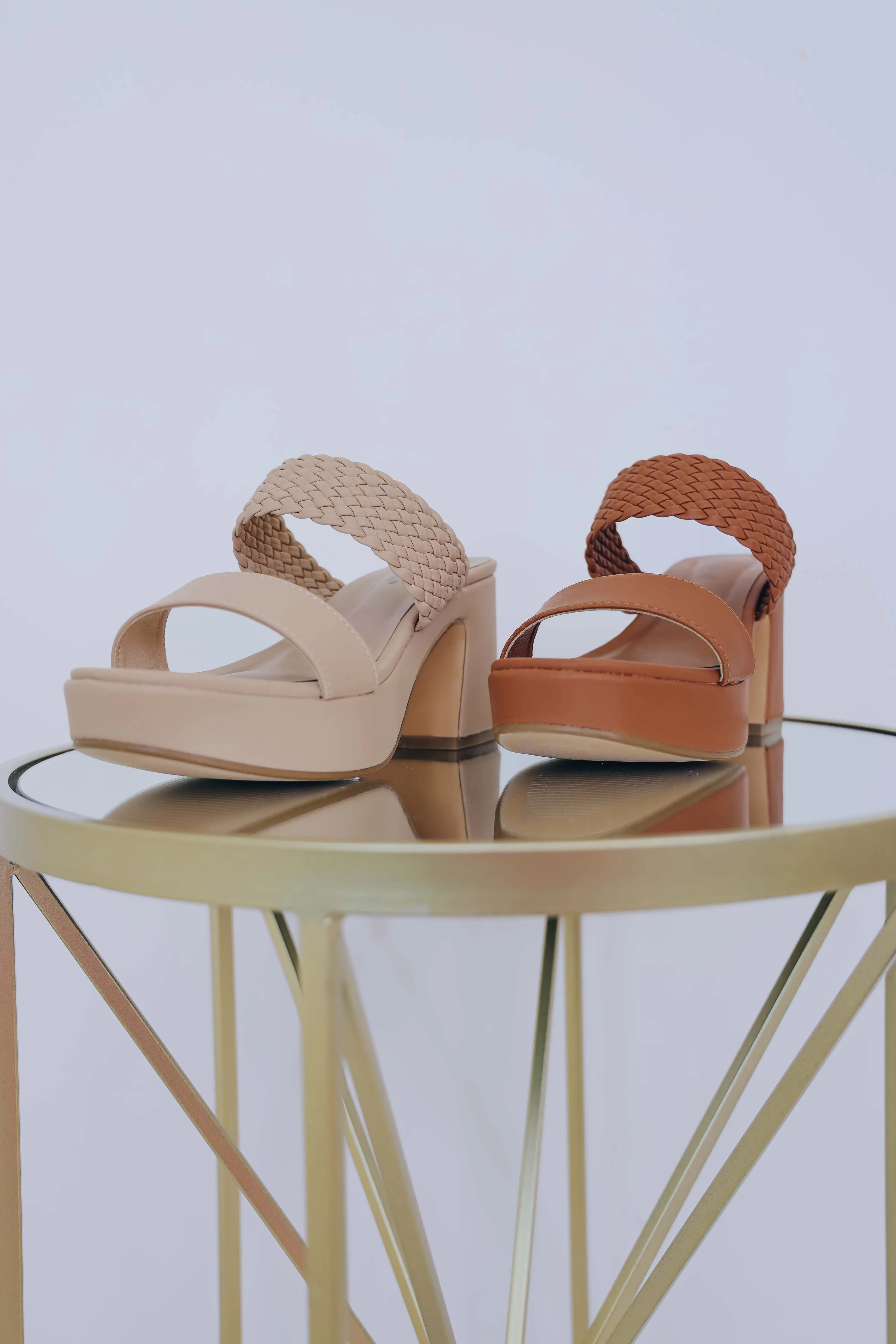 Phoebe Faux Leather Platform Sandal -2 Colors