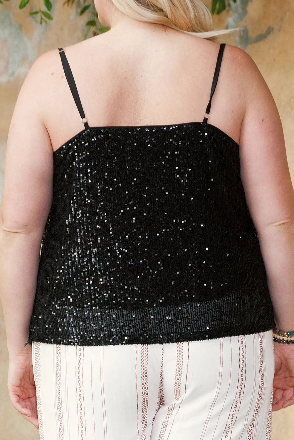 Plus Size Drape Neck Tank Top