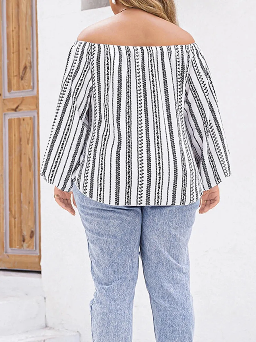 Plus Size Ruffle Top