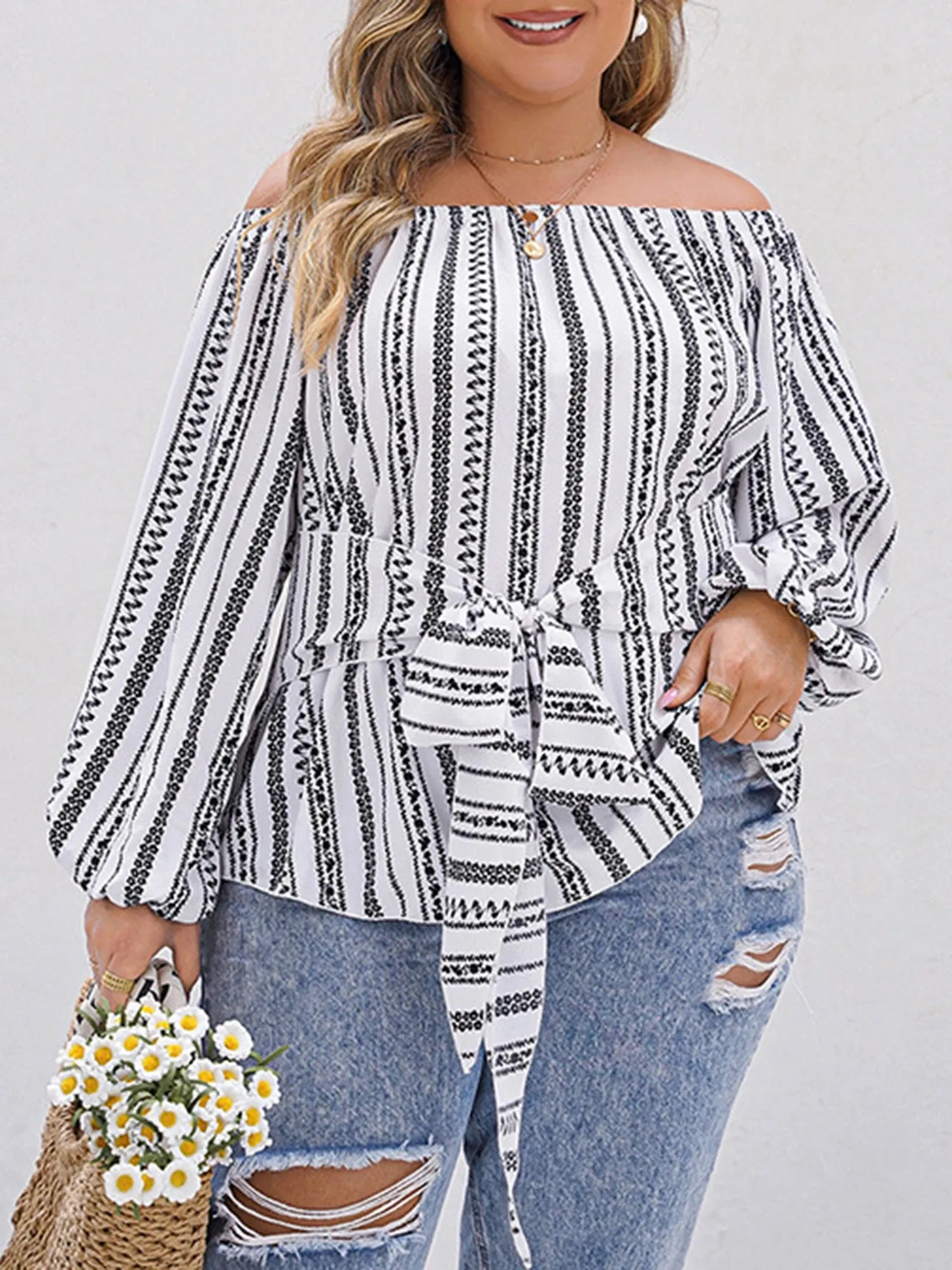 Plus Size Ruffle Top