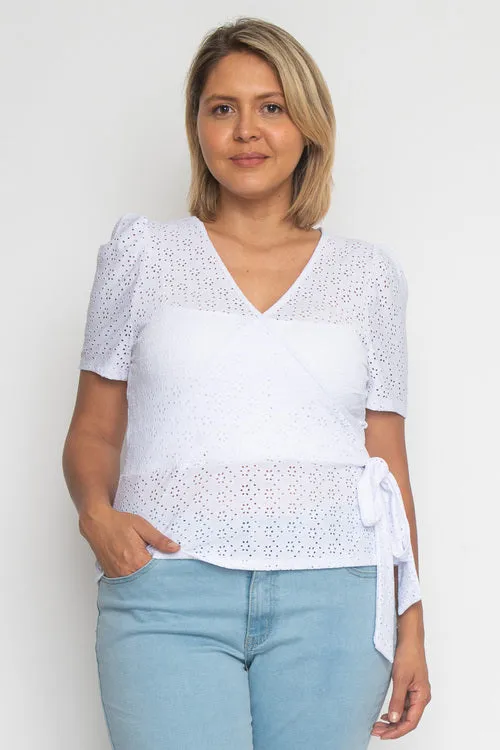 Plus Size Short Sleeve  Top (JT13947)