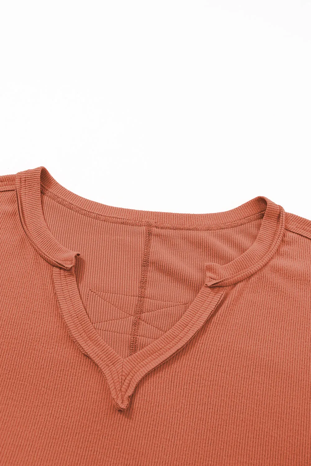 Plus Size V Neck Long Sleeve Top