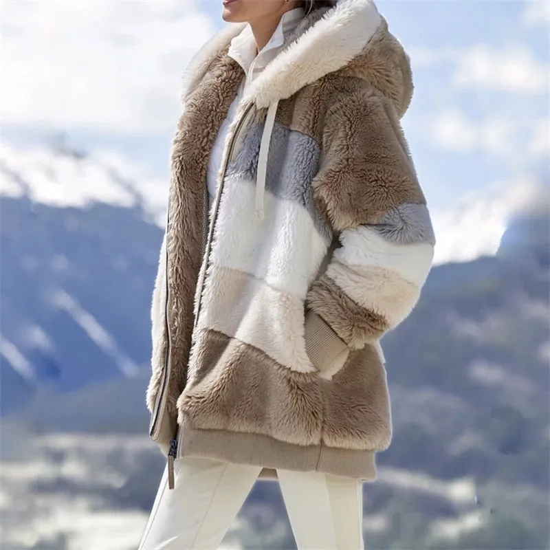 Plush Hooded Jacket
