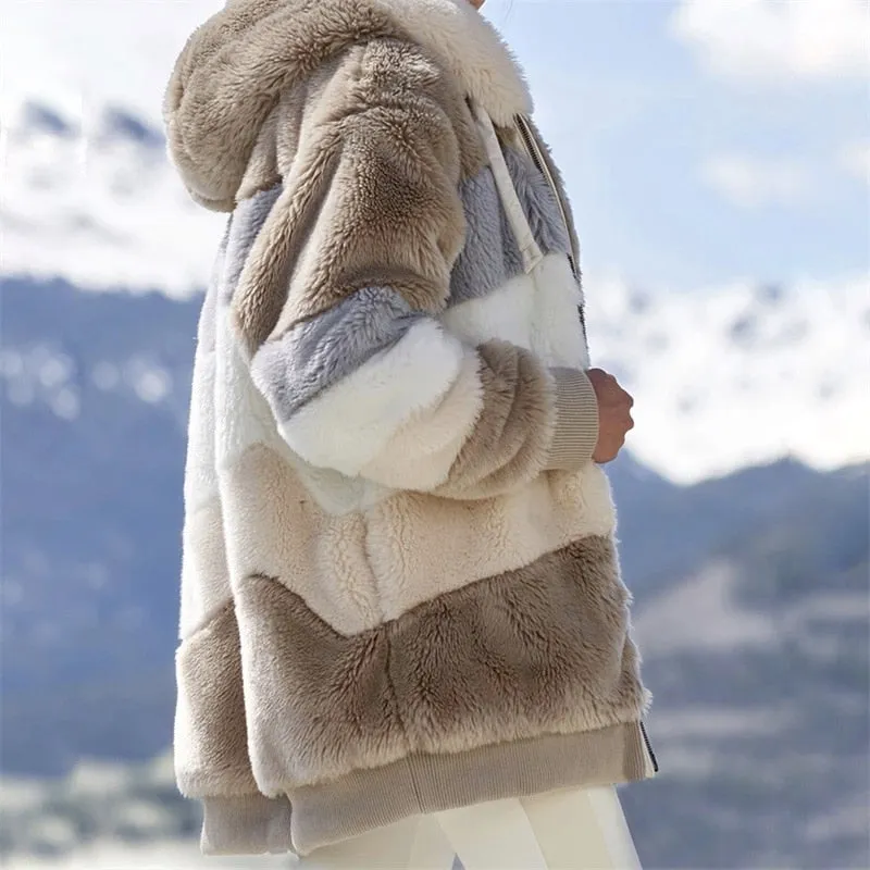 Plush Hooded Jacket