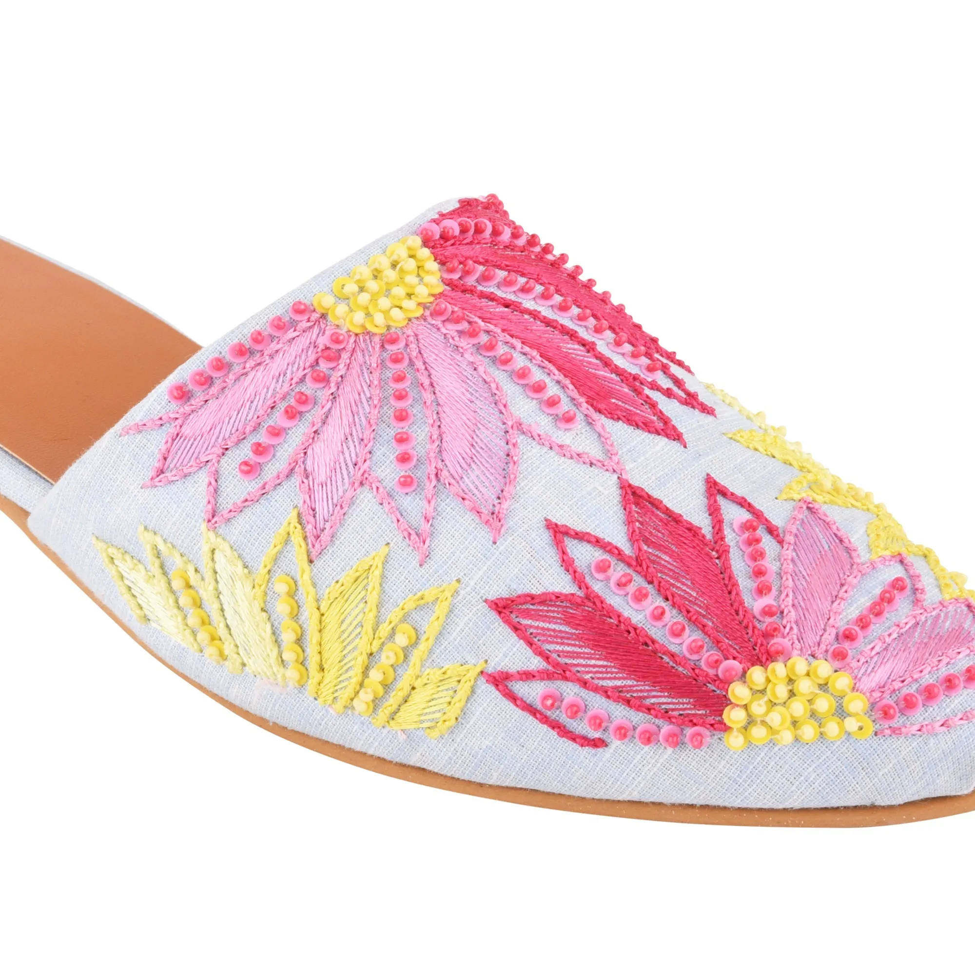 Pop Floral Mules