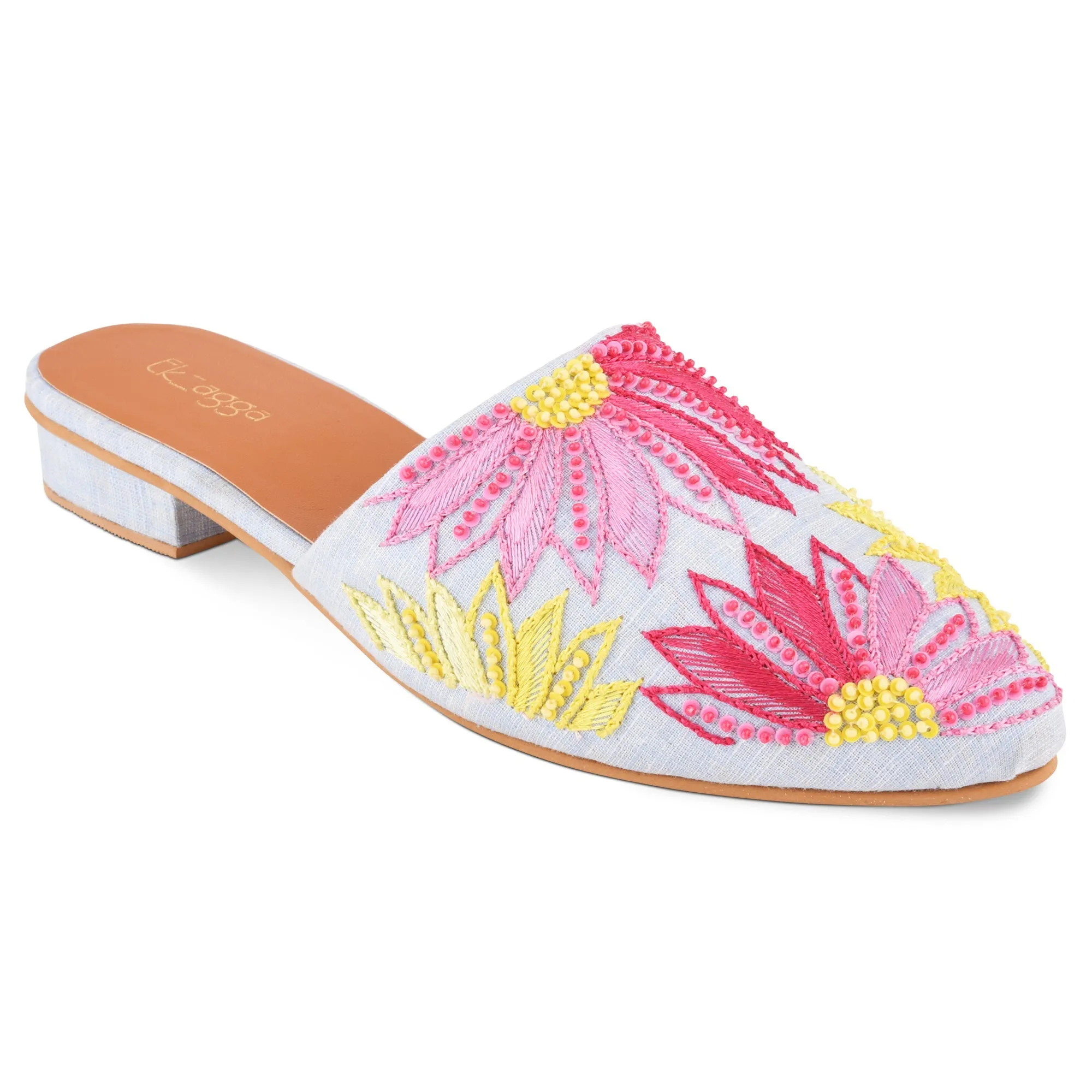 Pop Floral Mules