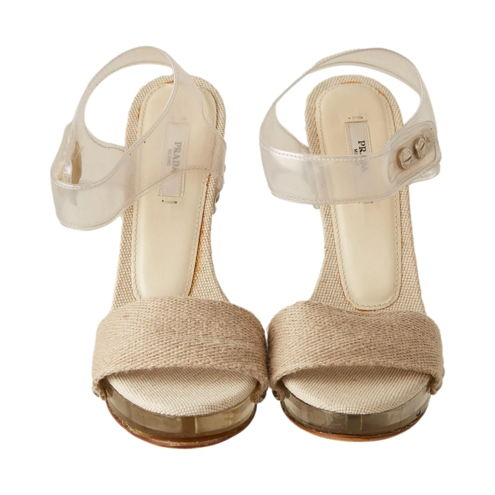 Prada Lucite Chunky Heels
