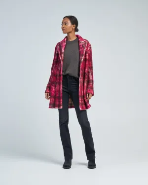 primitive effect tartan short coat