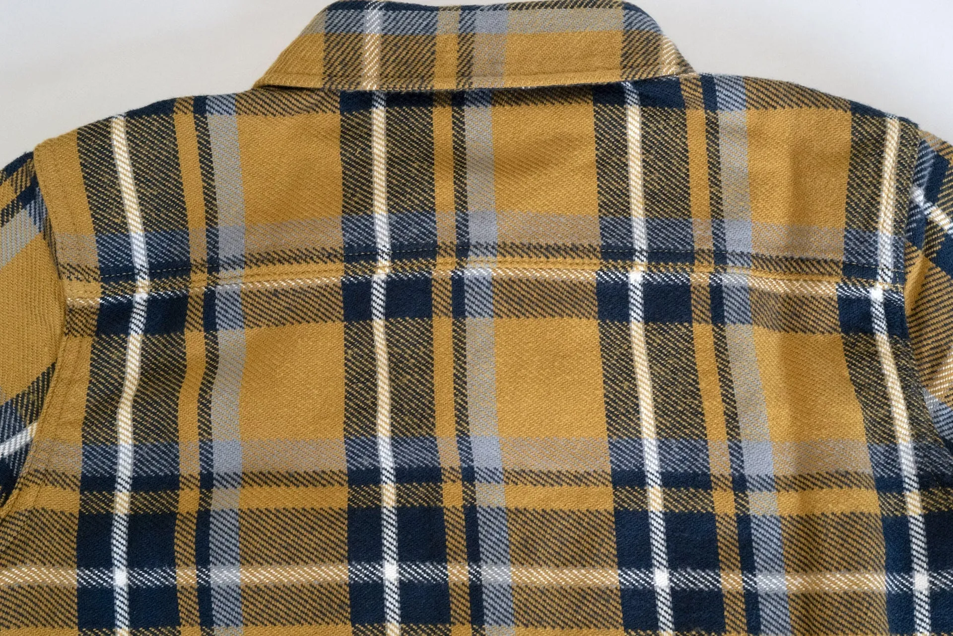 Pure Blue Japan 11oz Raised Flannel Early Workshirt (Camel)