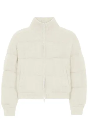 Quilted Puffer Jacket | Cream