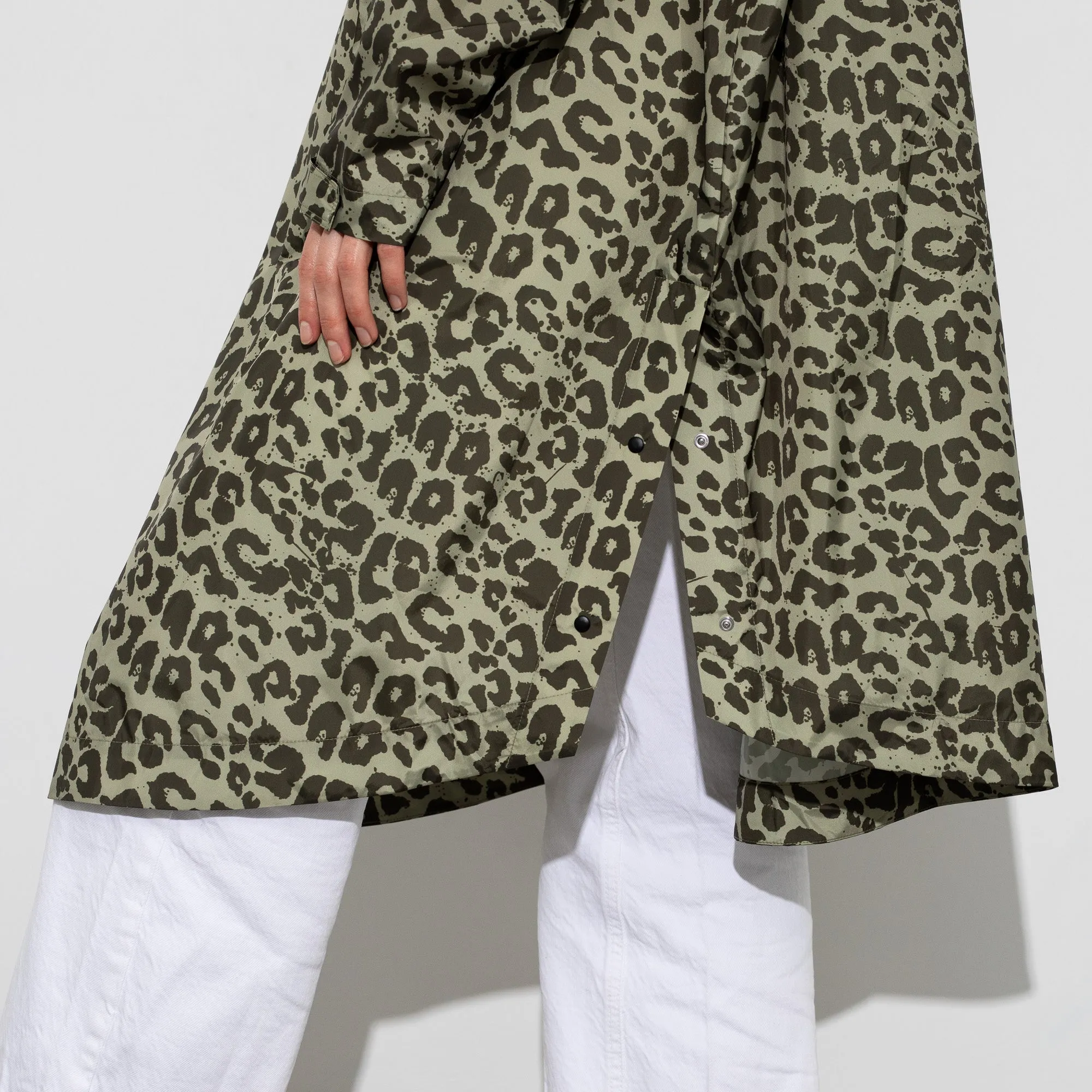 Raincoat leo splashes olive/pale olive