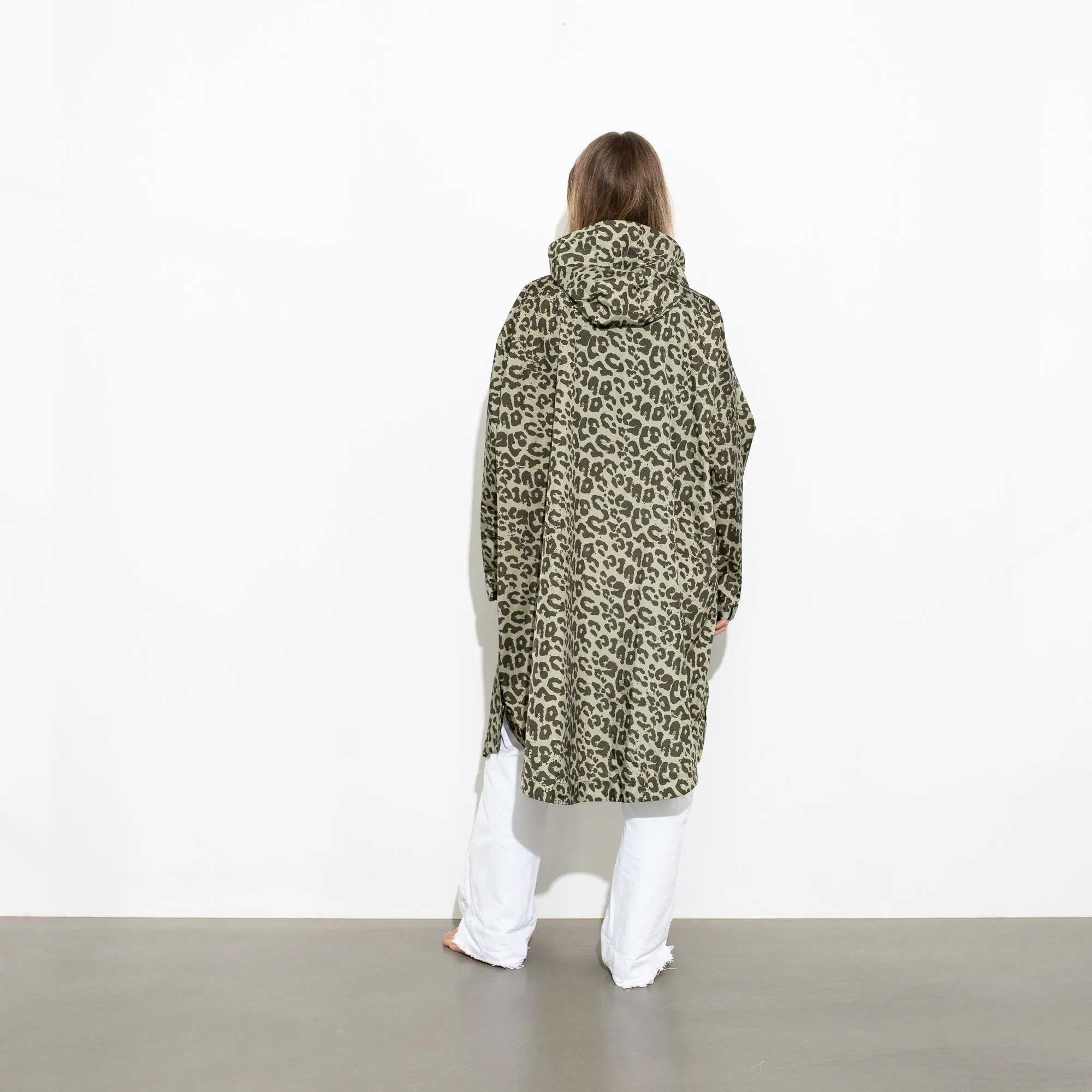 Raincoat leo splashes olive/pale olive