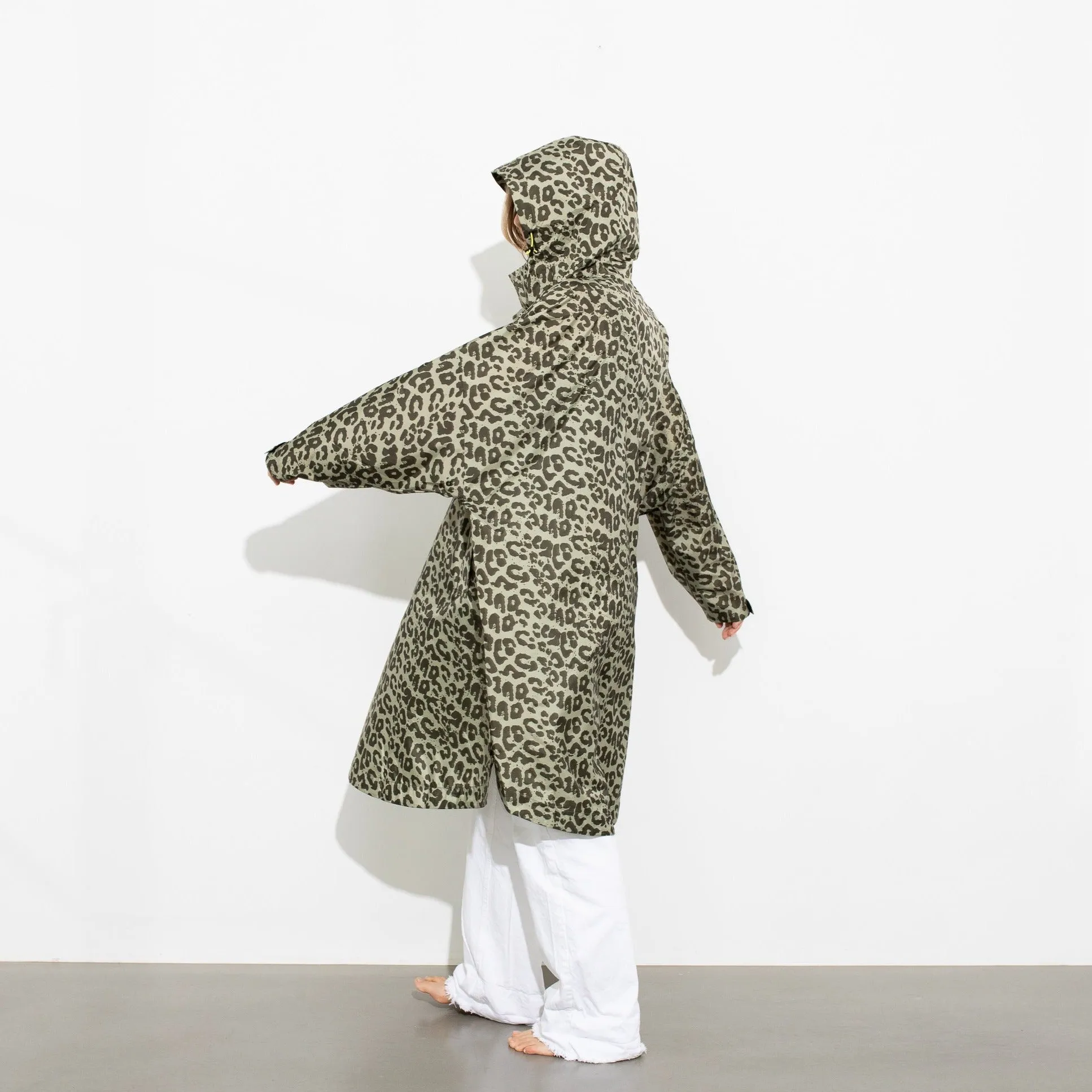 Raincoat leo splashes olive/pale olive