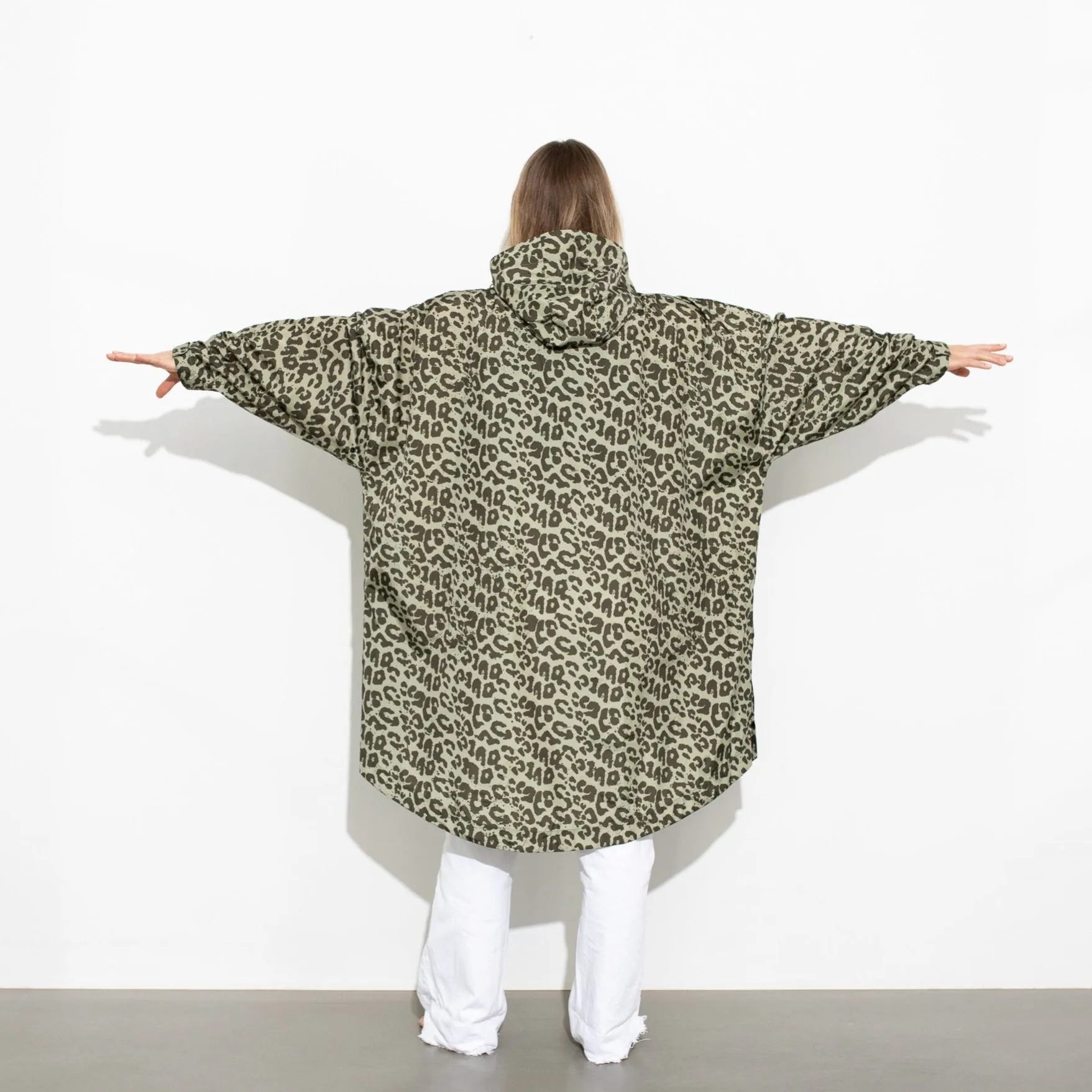 Raincoat leo splashes olive/pale olive