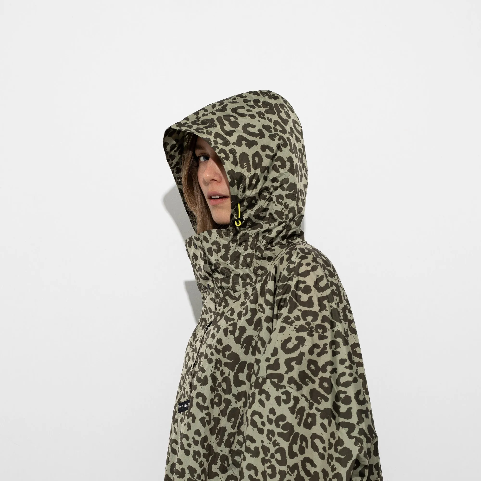 Raincoat leo splashes olive/pale olive