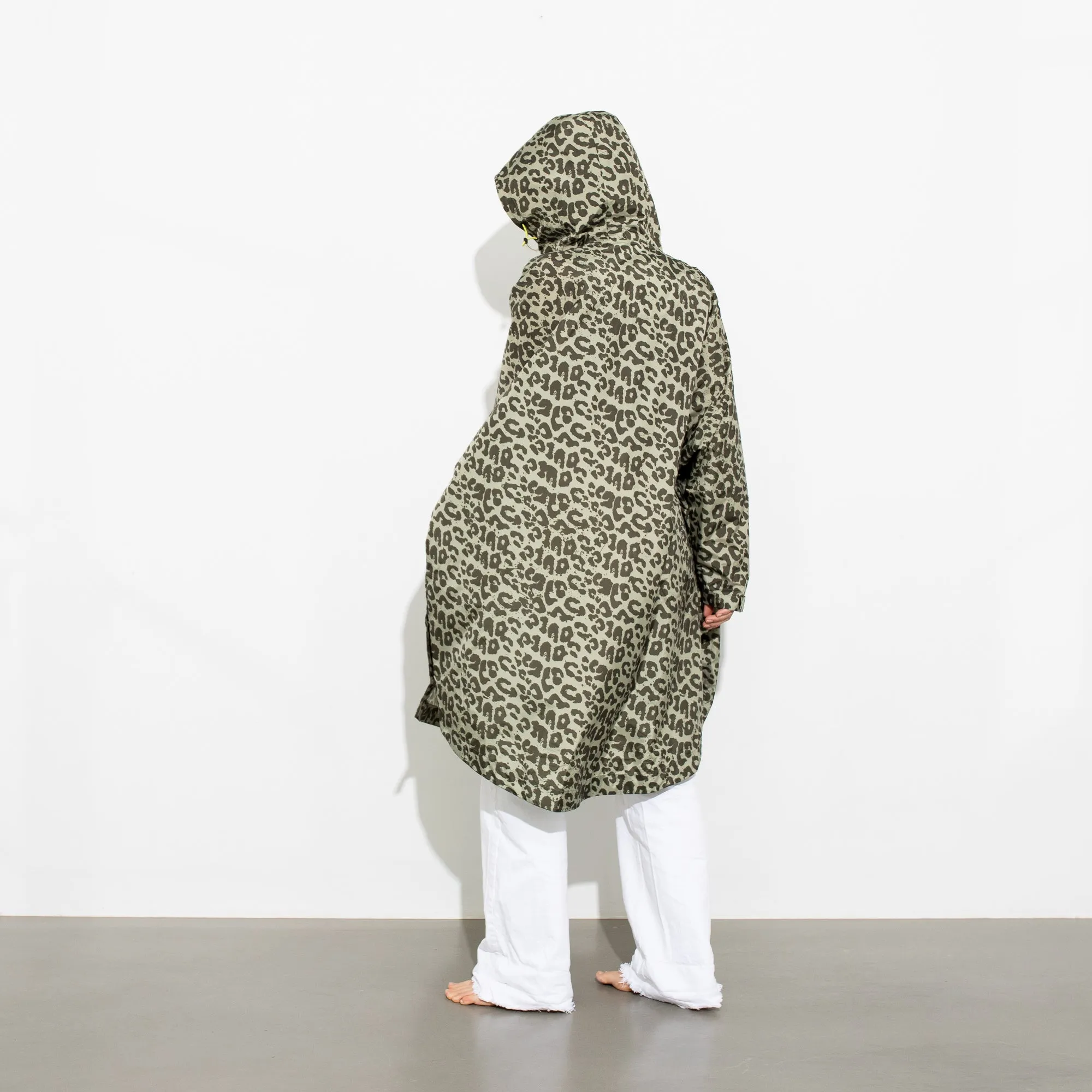 Raincoat leo splashes olive/pale olive