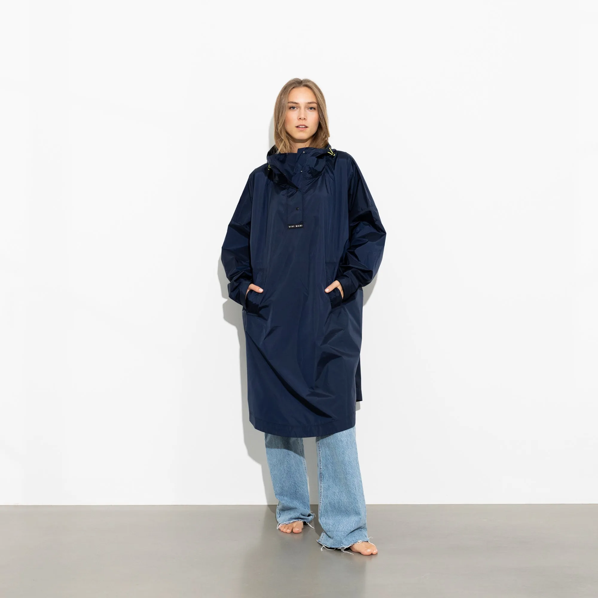 Raincoat solid navy