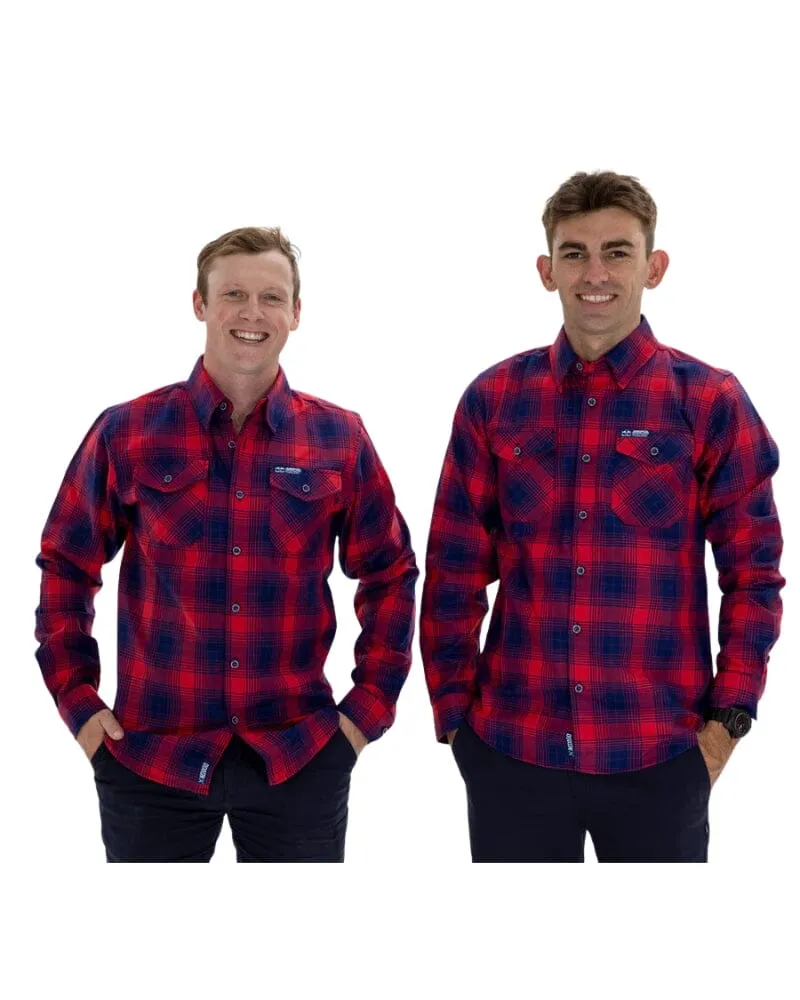Red Bull Ampol Racing Flannel - Red/Blue