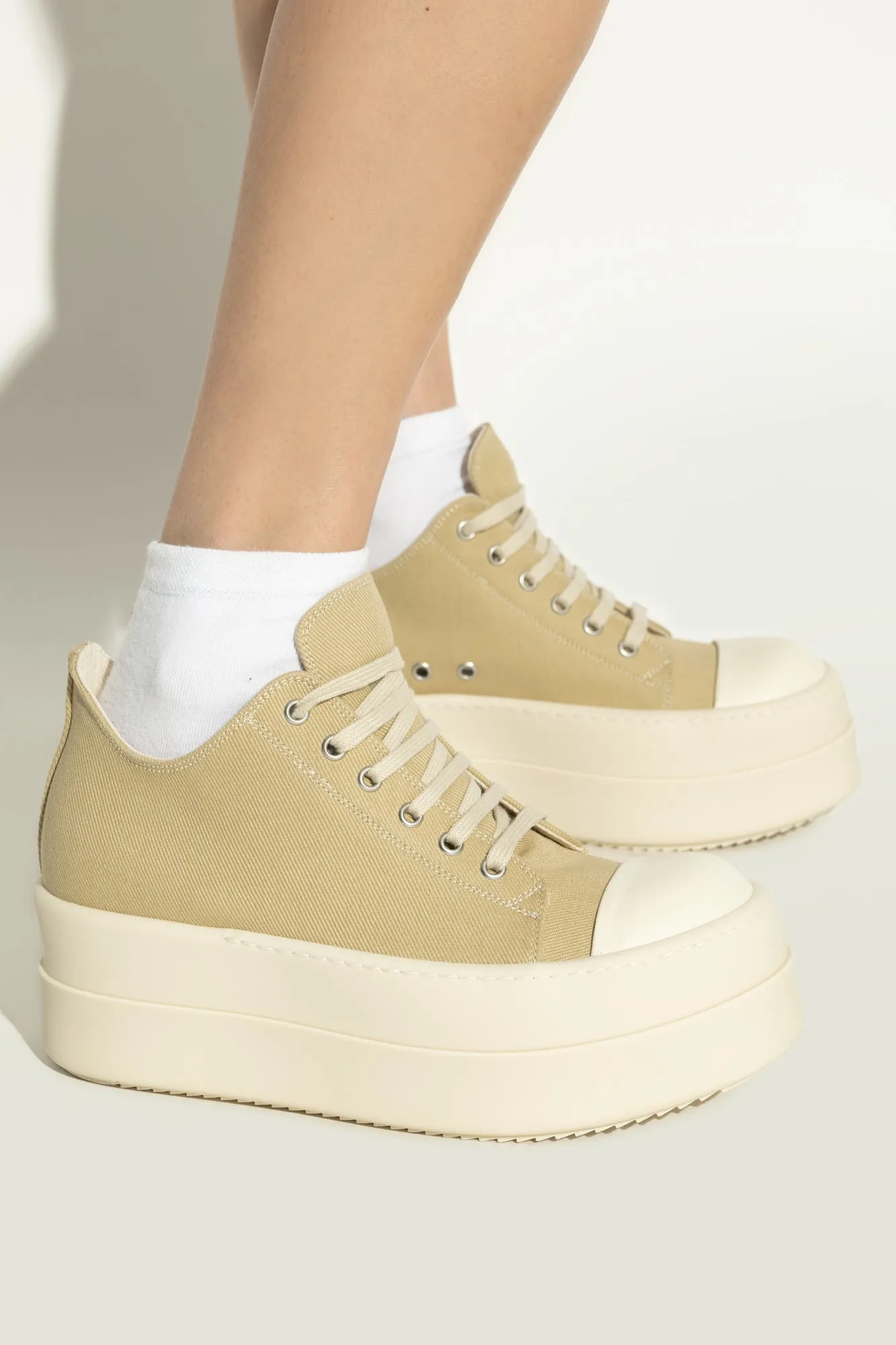 Rick Owens DRKSHDW Platform sneakers in beige - 37.5