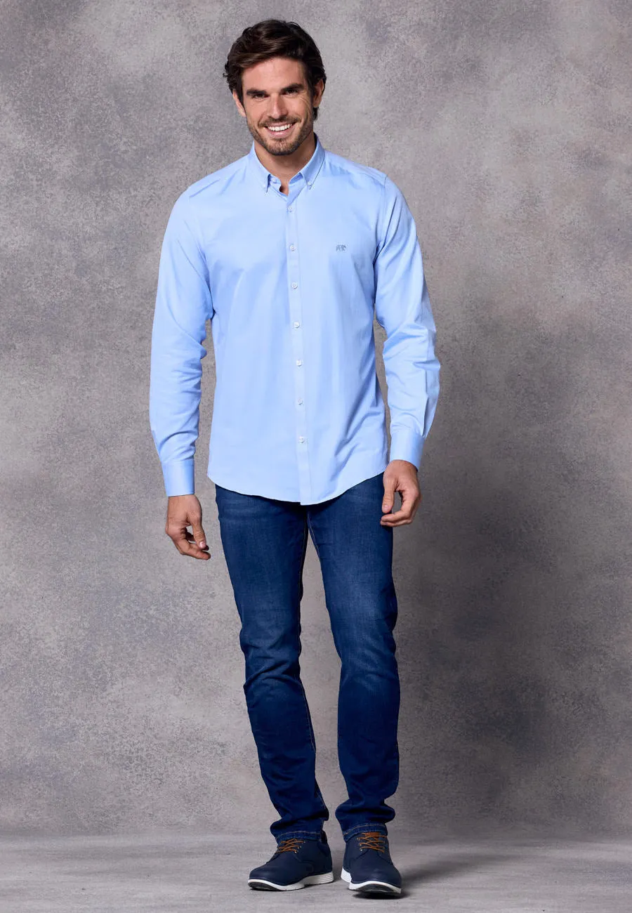 Rivet & Denim Oxford Shirt | Sky