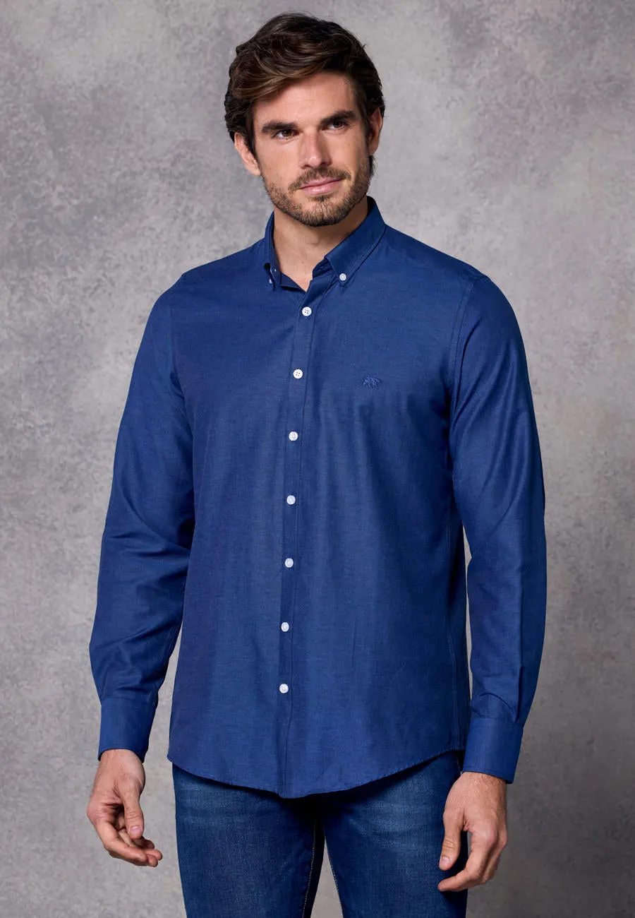 Rivet & Denim Oxford Shirt | Steel