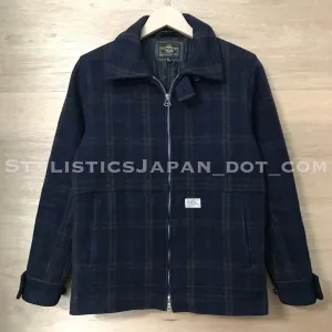 [S] WTaps Melton Wool Grease Jacket Navy