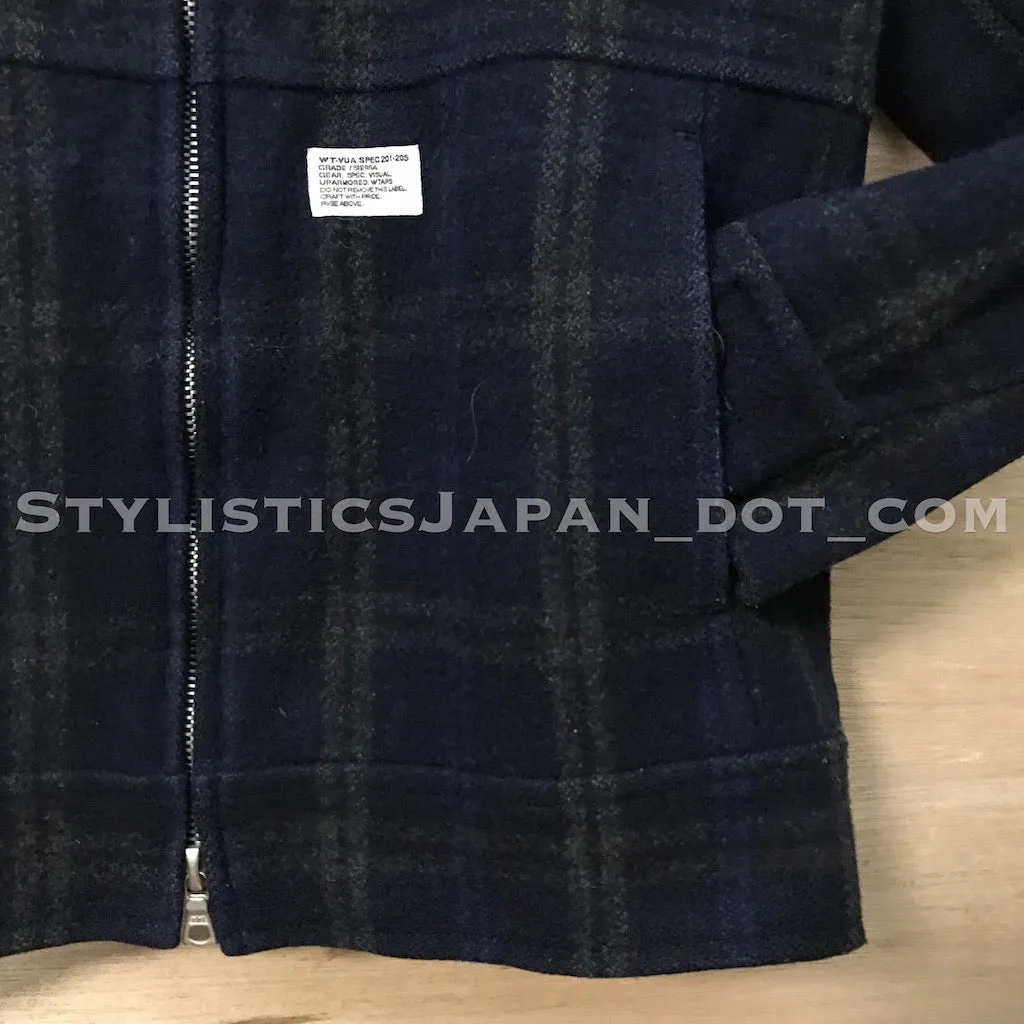 [S] WTaps Melton Wool Grease Jacket Navy
