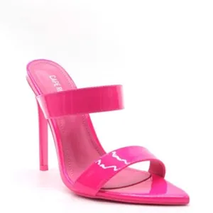 Sangria Open-To Heeled Mule Sandals