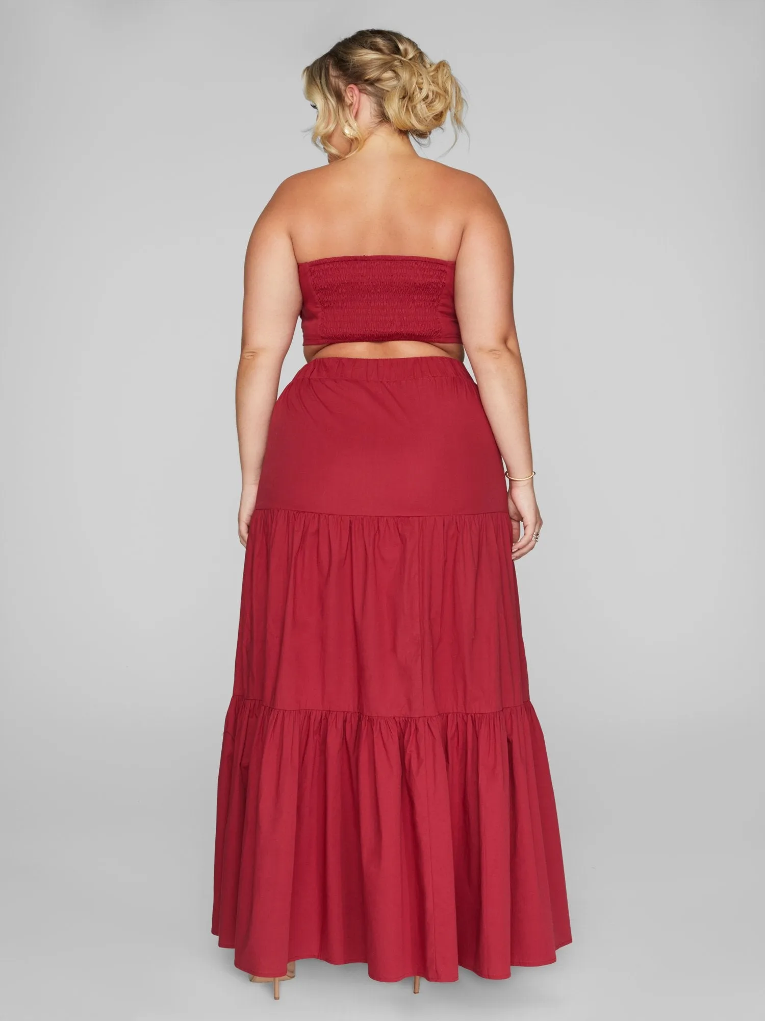 Sarene Strapless Crop Top