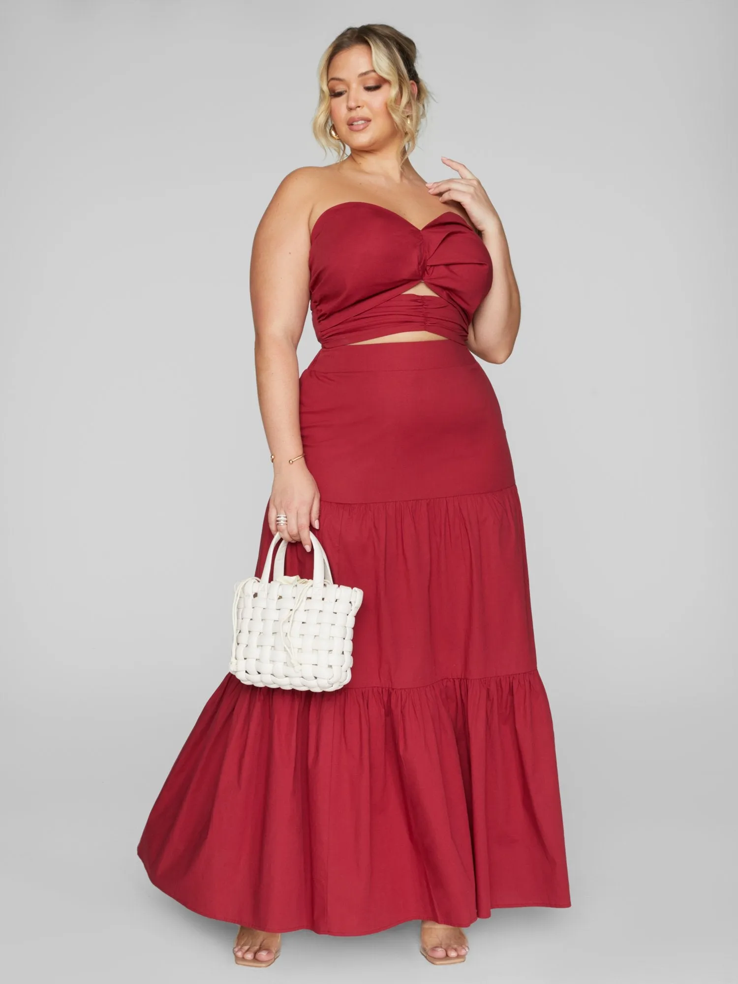Sarene Strapless Crop Top