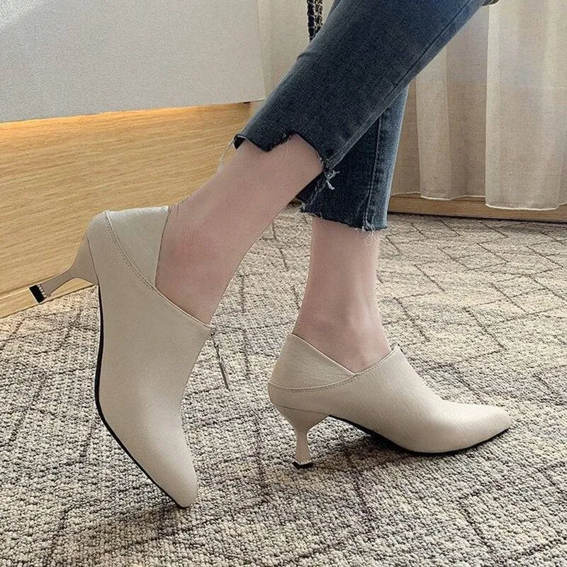 sexy ladies thin high heels all match casual shoes
