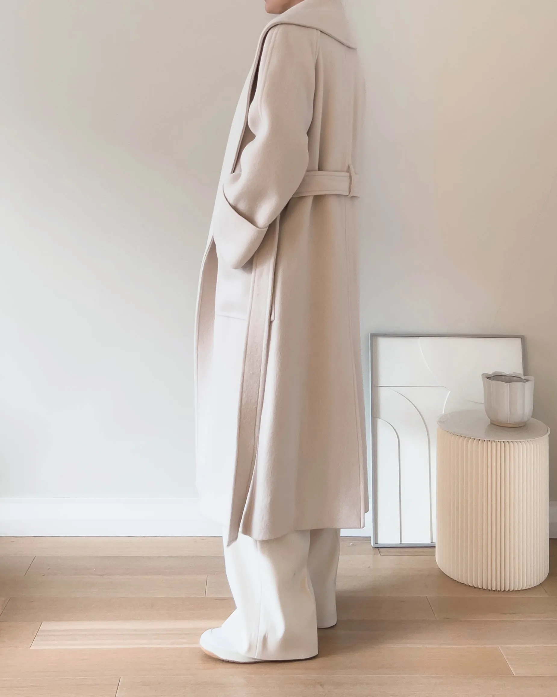 SHAWL ALPACA COAT