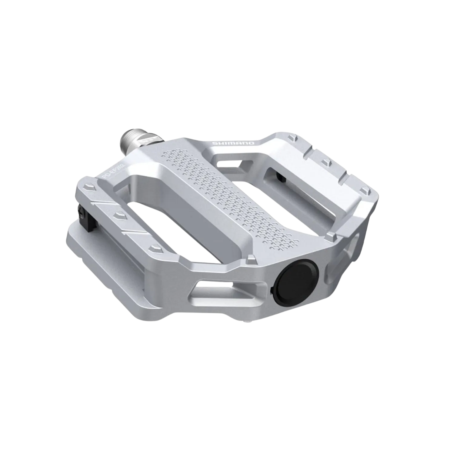 Shimano Pd-Ef202 Flat Platform Pedals Silver E-bike/Trekking/Urban