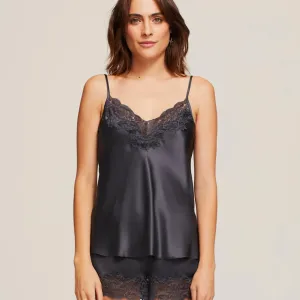 Silk Lace Camisole - Ink