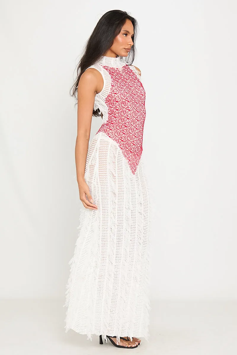 Sleeveless Crochet Overlay Jumpsuit | Boho & Chic | Effortless Elegance