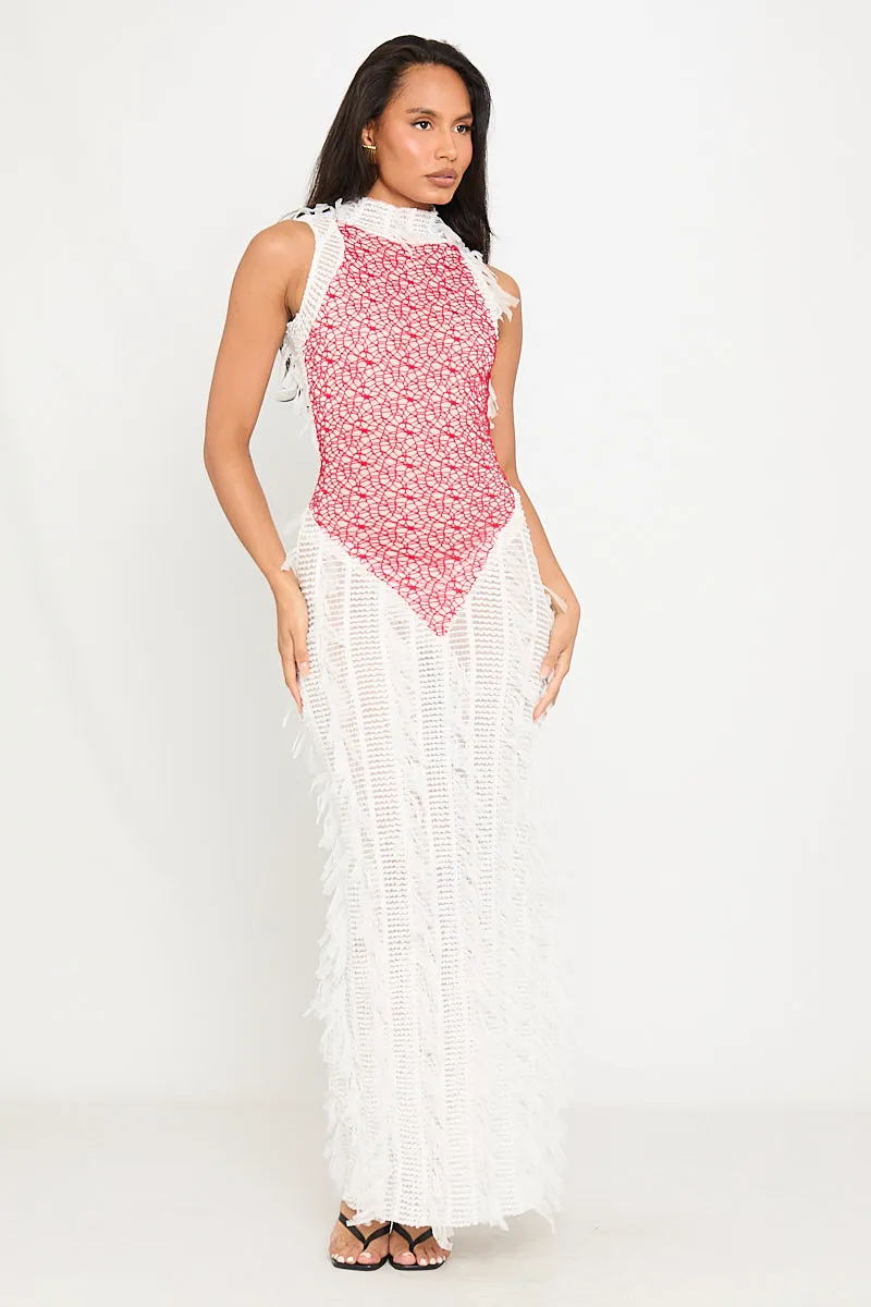 Sleeveless Crochet Overlay Jumpsuit | Boho & Chic | Effortless Elegance