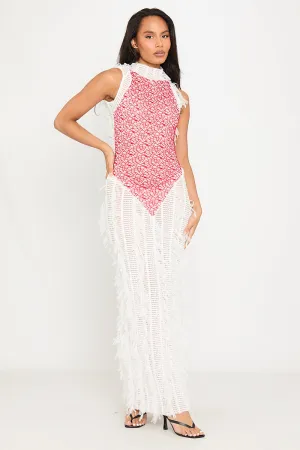 Sleeveless Crochet Overlay Jumpsuit | Boho & Chic | Effortless Elegance