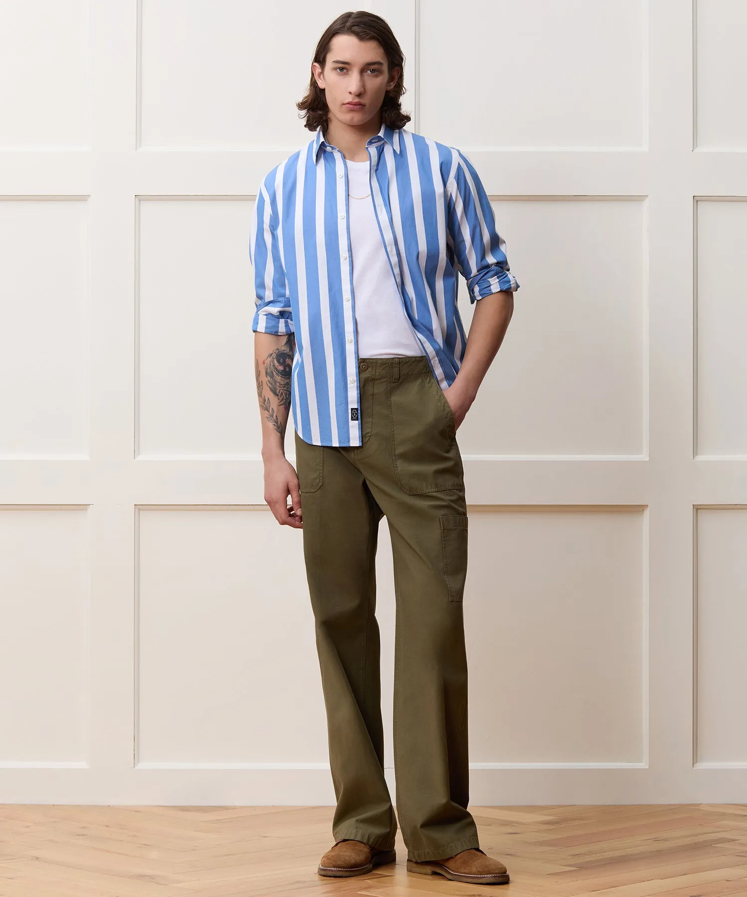 Slim Fit Poplin Sport Shirt