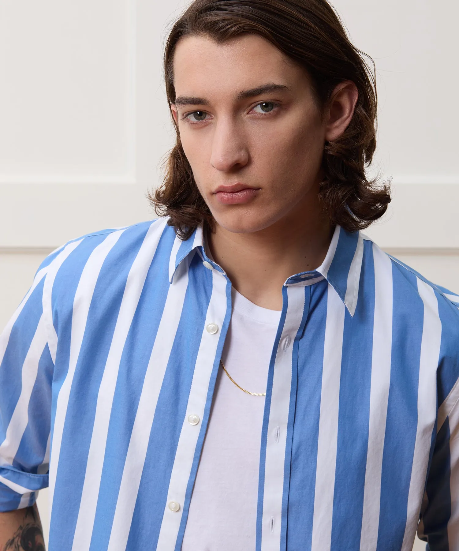 Slim Fit Poplin Sport Shirt