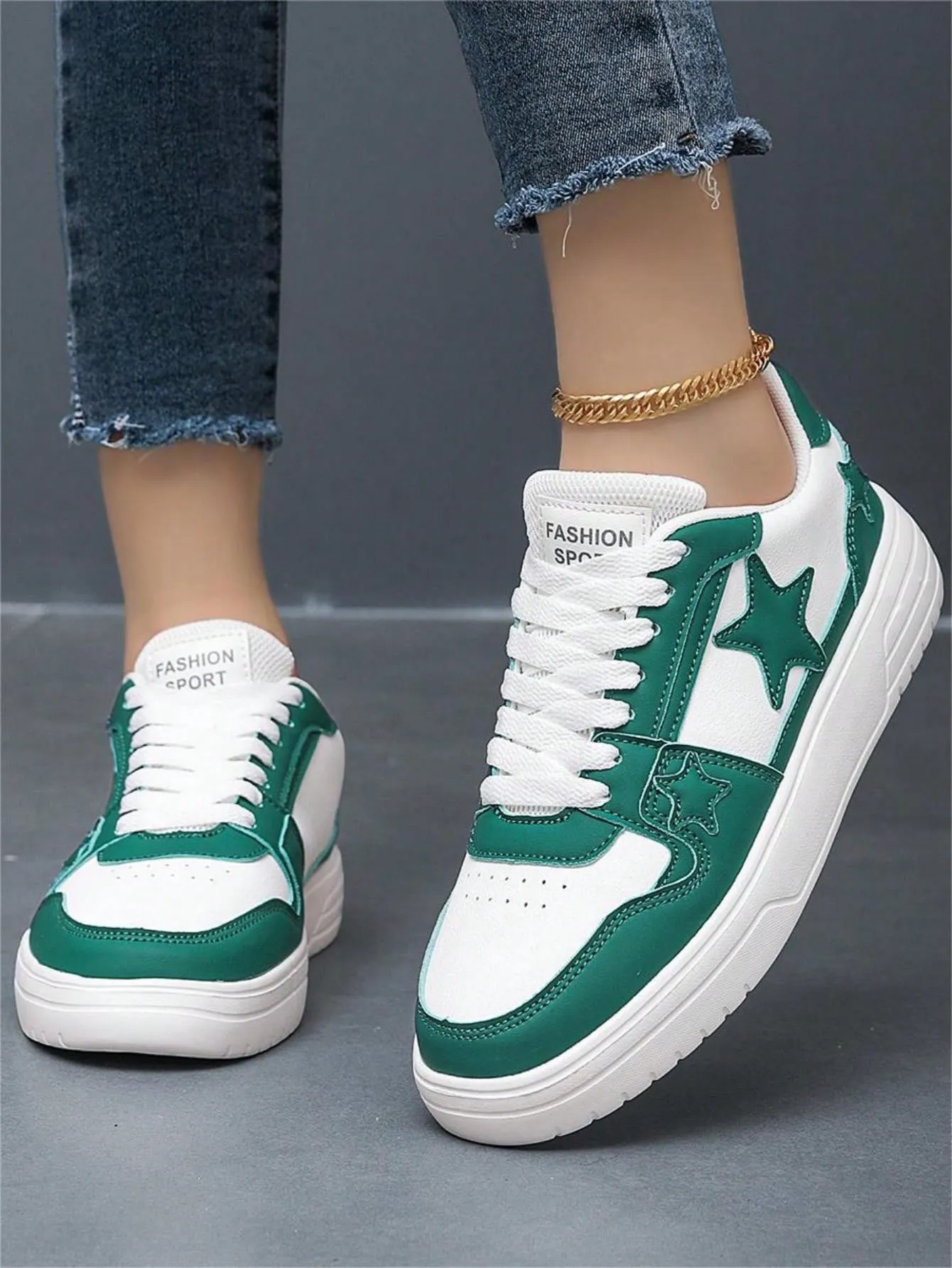 Small White Platform Sneakers