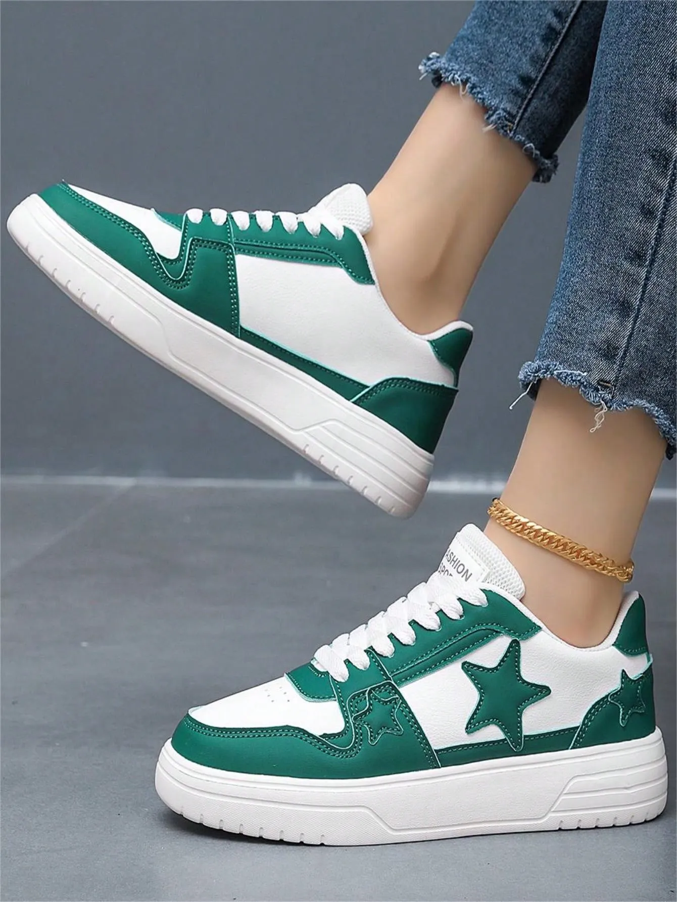 Small White Platform Sneakers