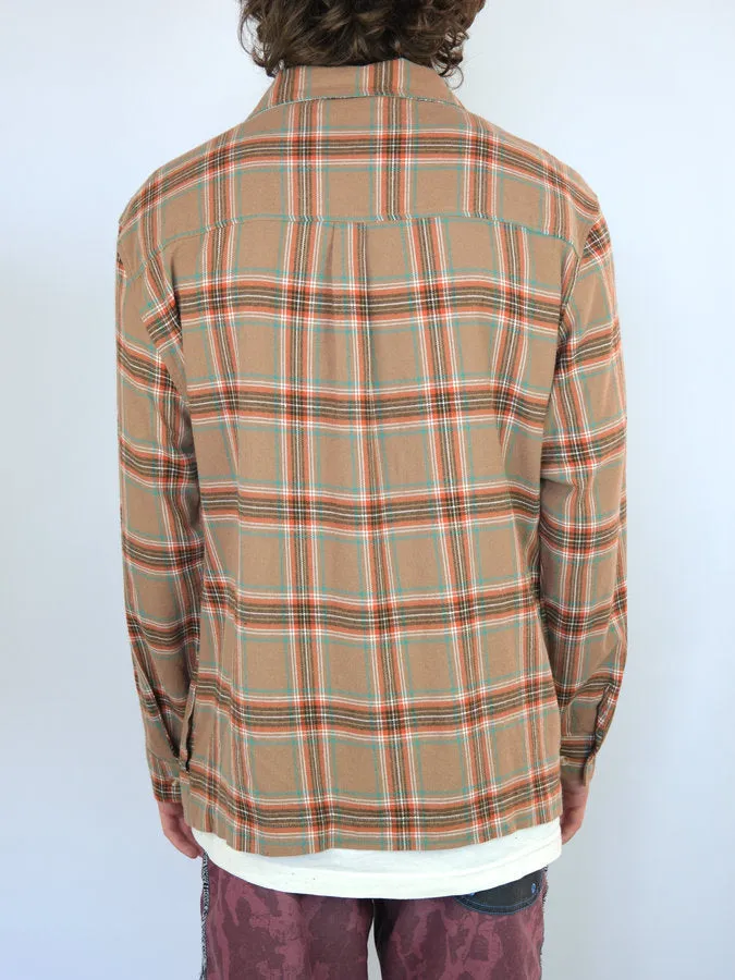 Snack Skateboards - Blackbird - Button Up Flannel Shirt - Large Last