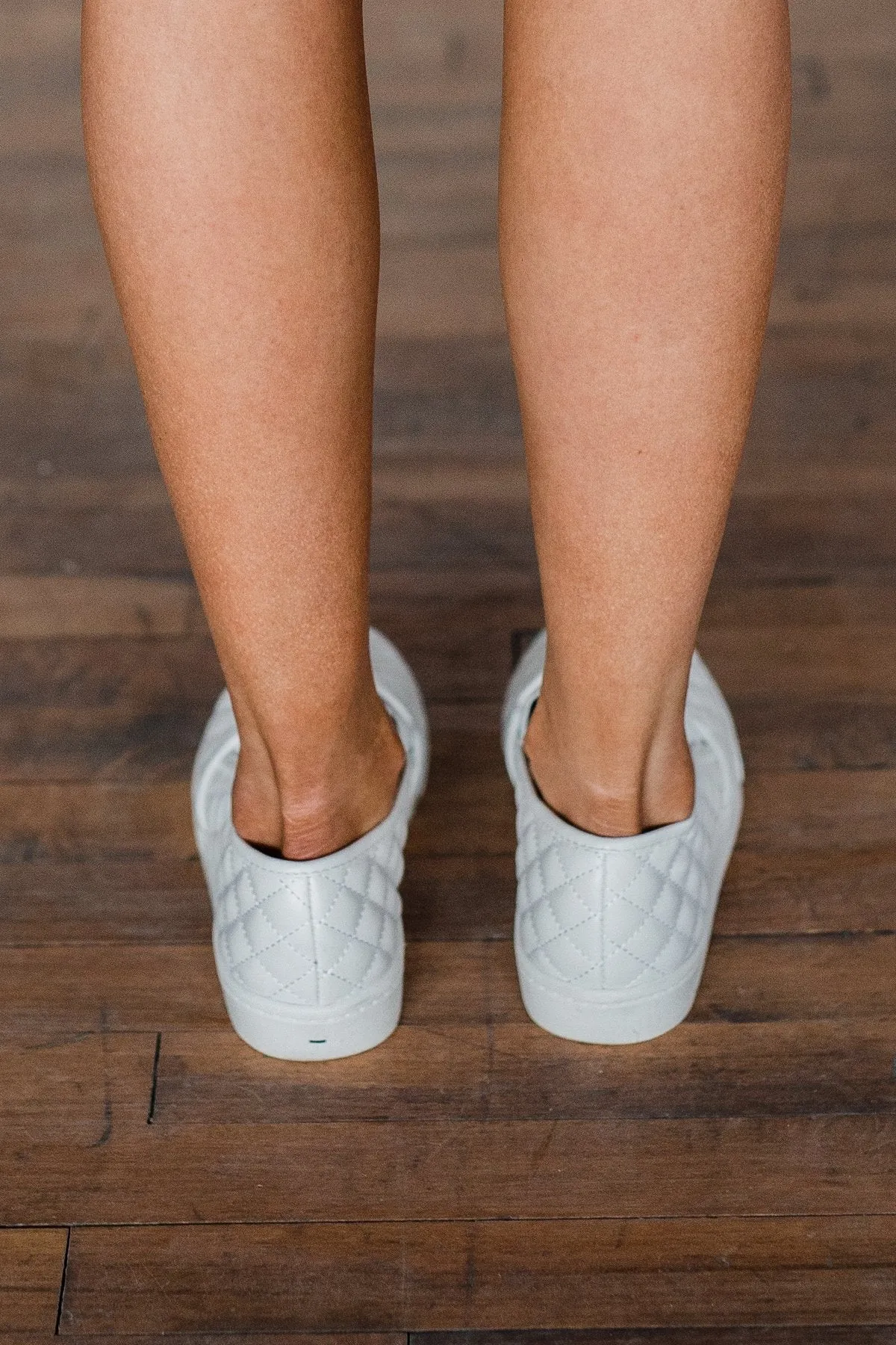 Soda Alone Slip On Sneakers- White
